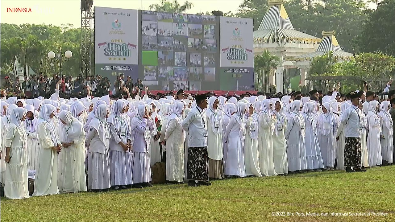 LIVE: Sambutan Presiden Jokowi Pada Acara Apel Hari Santri Tahun 2023, Surabaya, 22 Oktober 2023