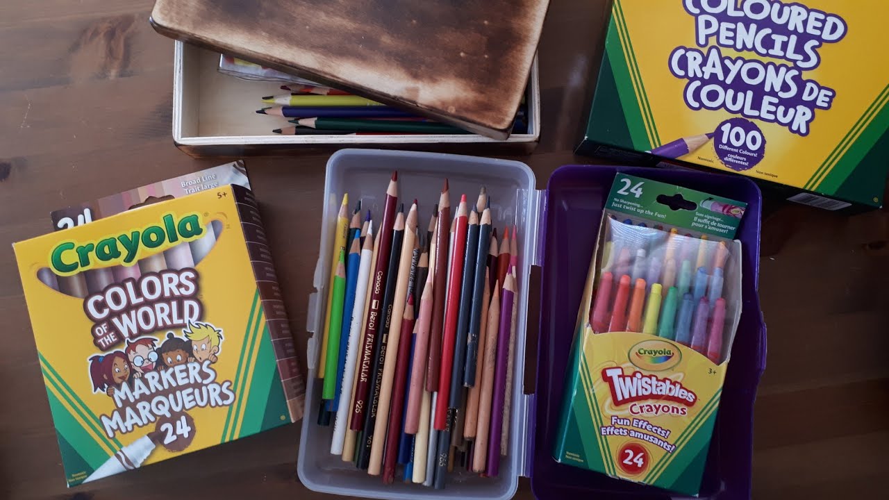 Канцелярские интересности🙂 Раритетные карандаши prismacolor. Новые фломастеры и не только от Crayola