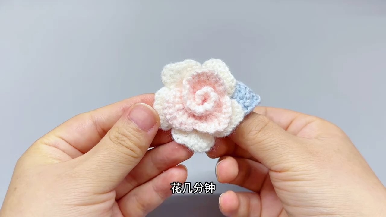 Crochet Camellia Flower  Step by Step Amigurumi DIY for Keychain, Brooch & Hair Clip Tutorial