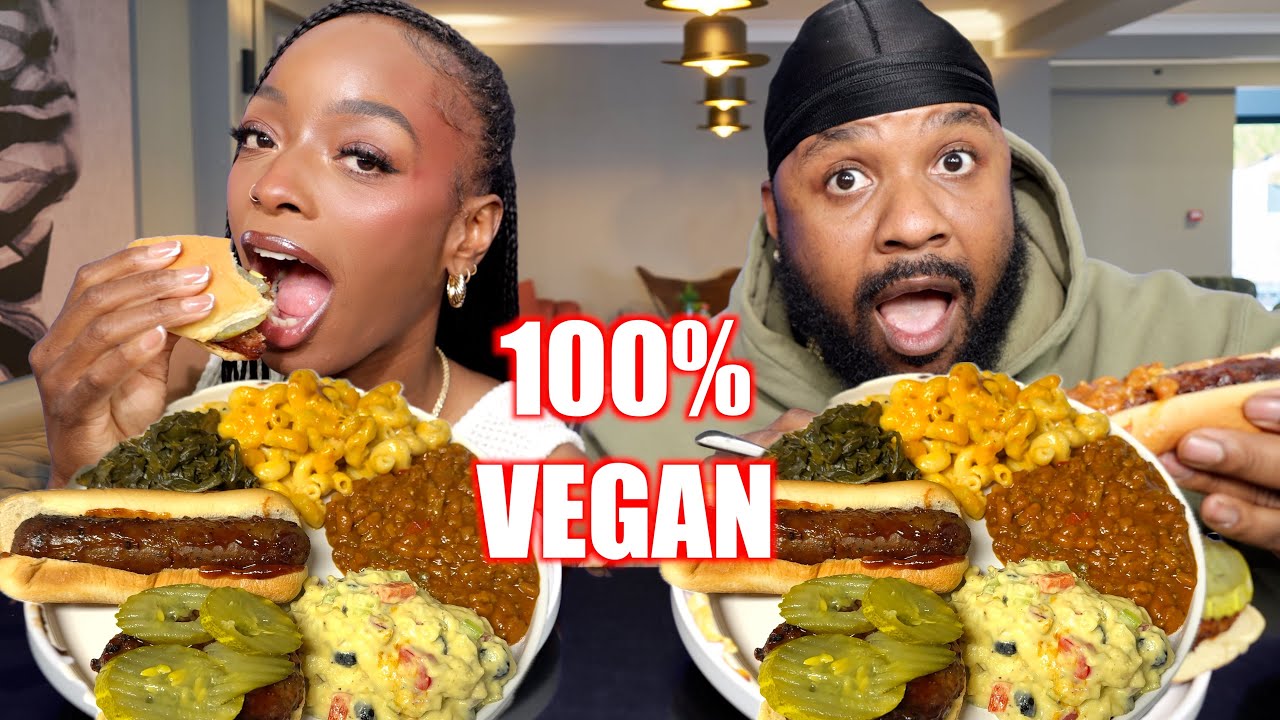 MEMORIAL DAY VEGAN BBQ LEFT OVERS | MUKBANG