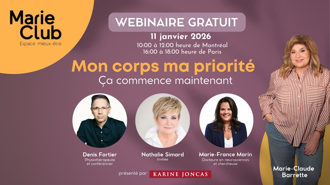 MON CORPS MA PRIORITÉ: ça commence maintenant! - Webinaire gratuit