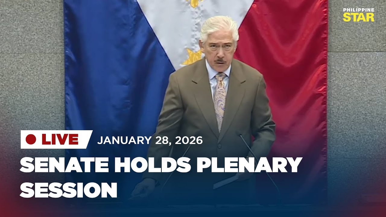 LIVESTREAM: Senate holds plenary session (January 28, 2026)