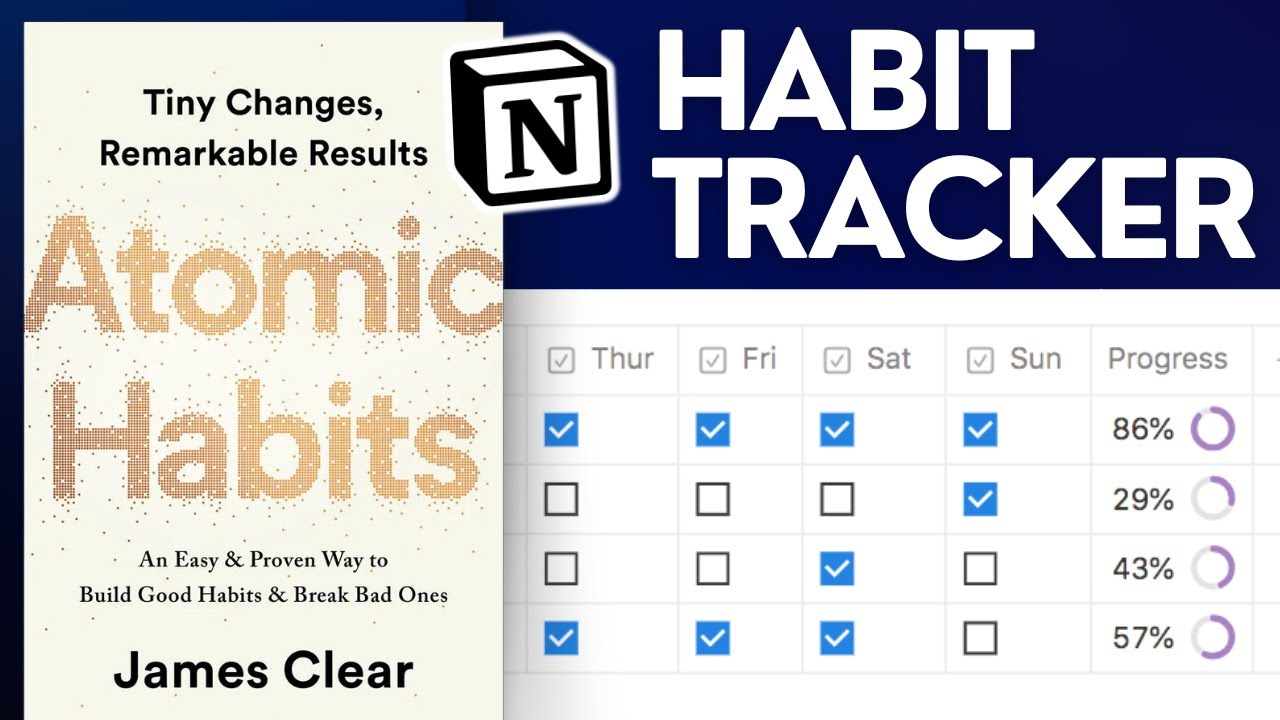 Build an Atomic Habits Tracker in Notion - Easy Tutorial