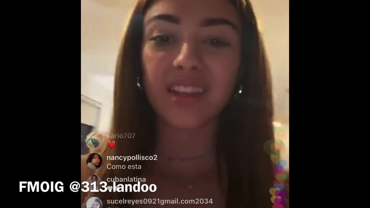MaluTrevejo in the kitchen cooking wonderful food and singing on IG live