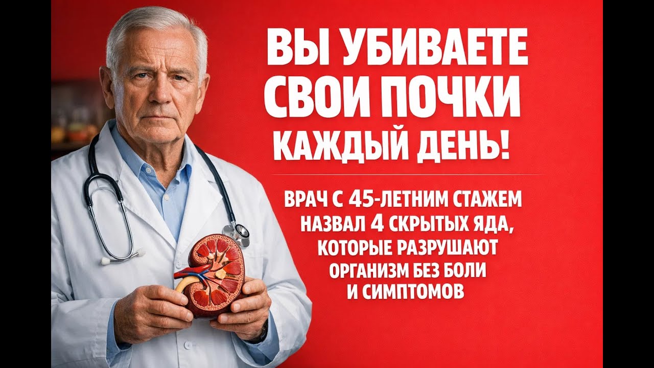 Ваши почки умирают молча: 4 скрытых яда в вашем доме, которые уничтожают орган навсегда