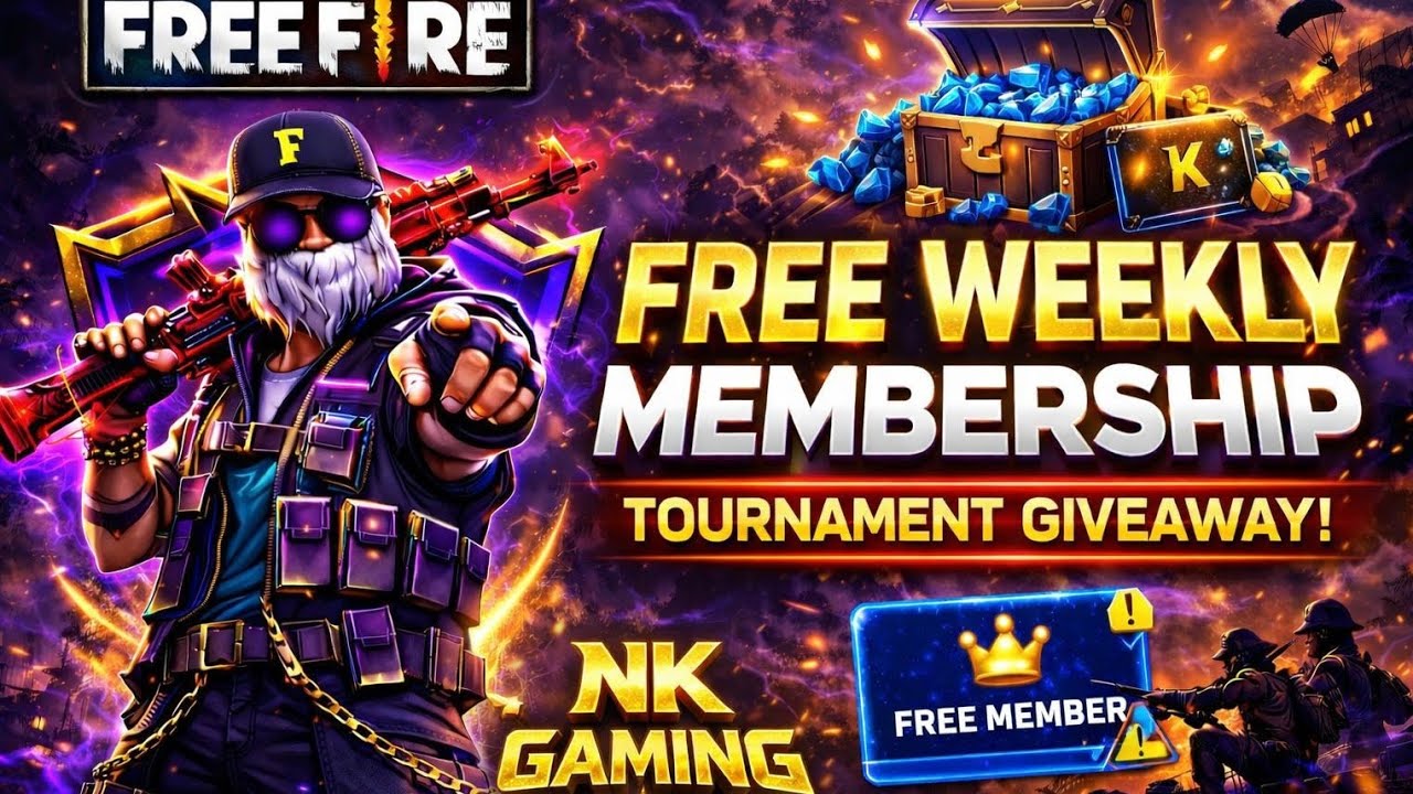 Free weekly membership tournament giveaway Free diamond giveaway 🤑