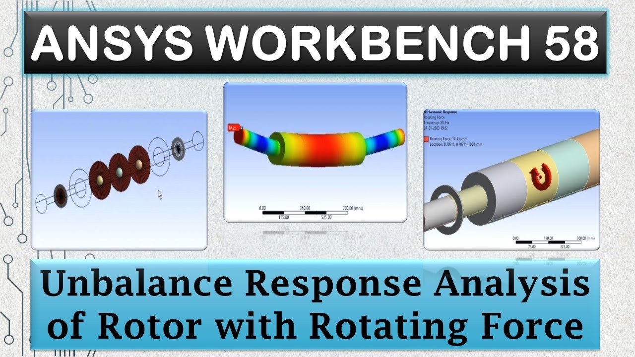 ANSYS Tutorials - Unbalanced Response Harmonic Analysis of Rotor