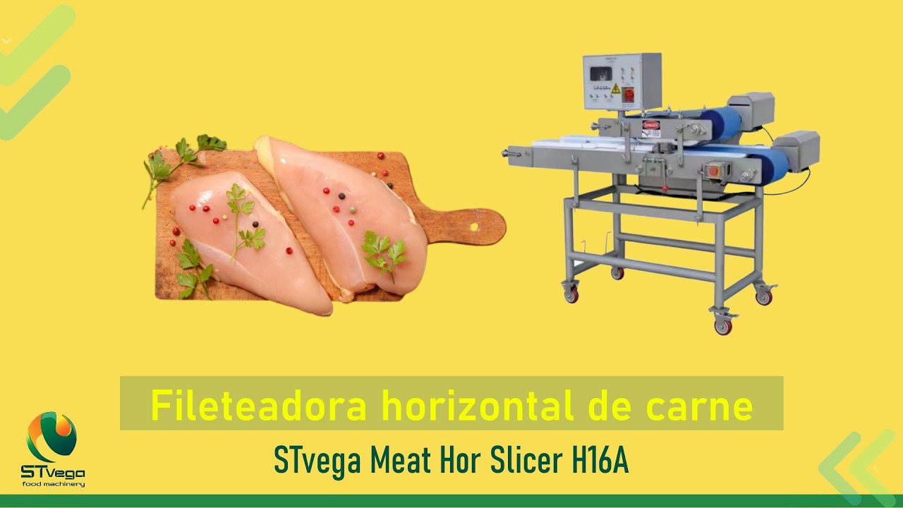 Fileteadora horizontal STvega Meat Hor Slicer H16A para carne, pollo, pescado y mariscos