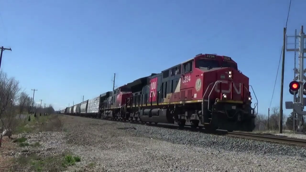 Railfanning The CN Flint Sub Across Michigan Part 3 April 2024