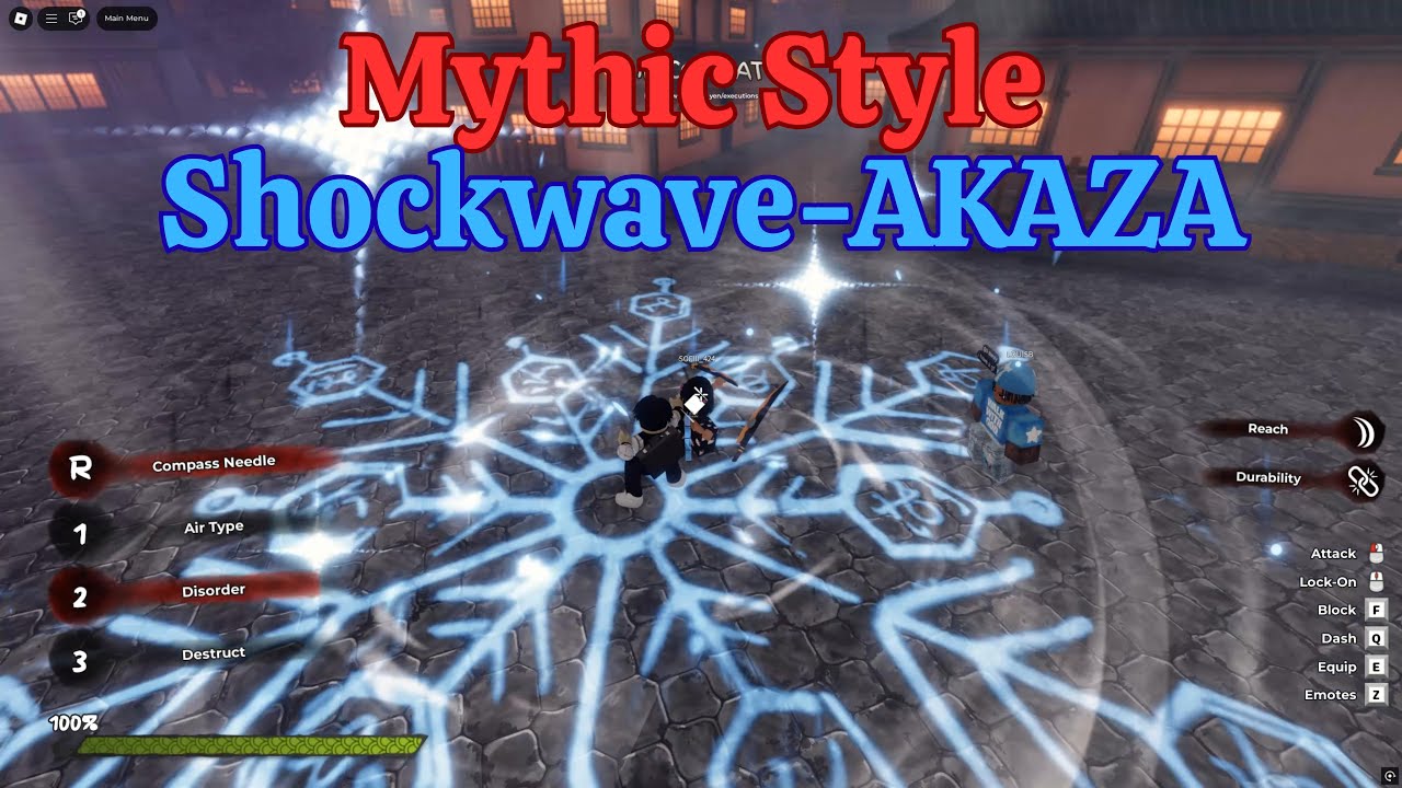 Roblox - MUGEN - Mythic Style Shockwave (Akaza) Showcase/Full Gameplay - New Demon Slayer Game!