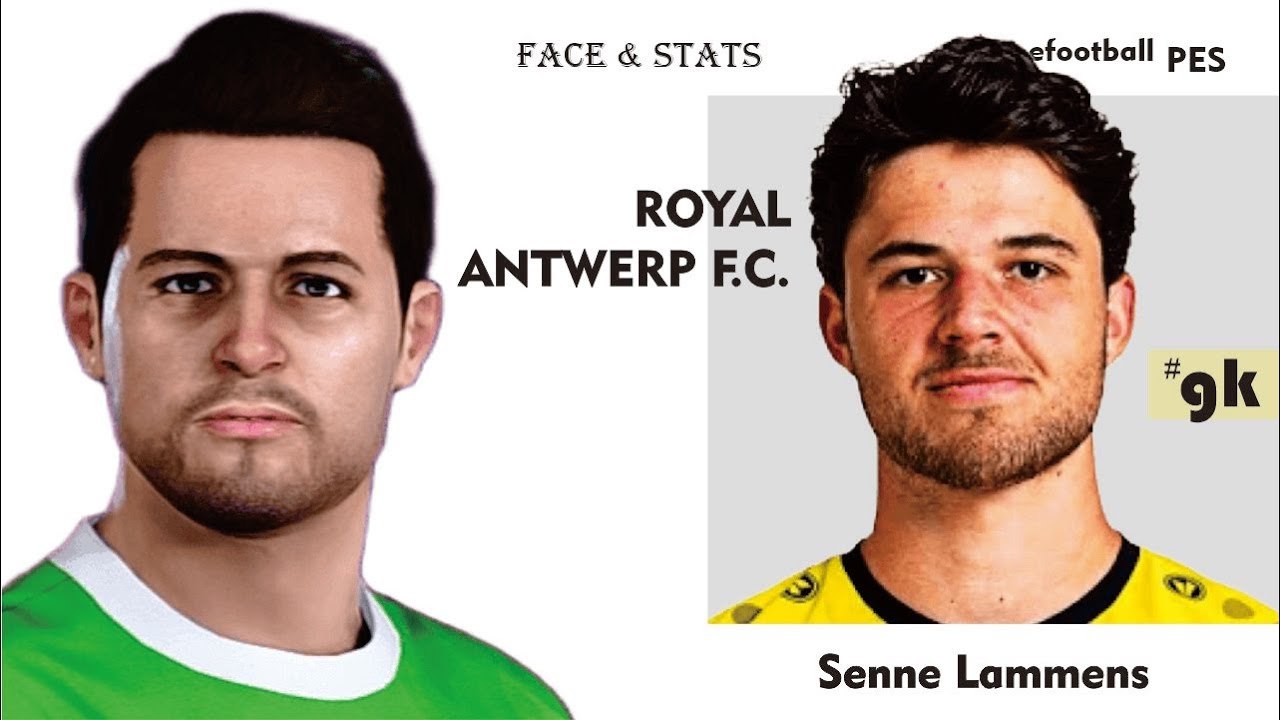Senne Lammens FACE & STATS eFootball PES 2021 2020