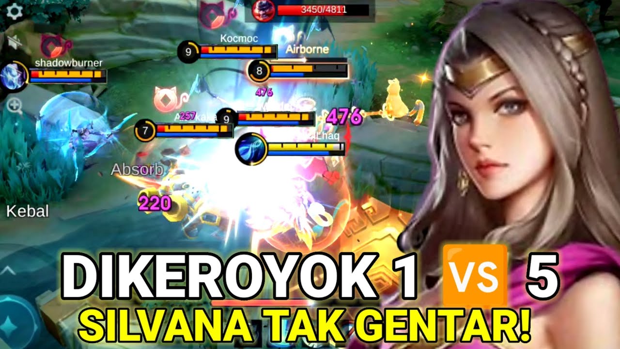 SILVANNA DIKEROYOK 1 VS 5 MASIH MENANG? BEGINI SETTING BUILD & EMBLEM NYA!! | #mlbbidcreator