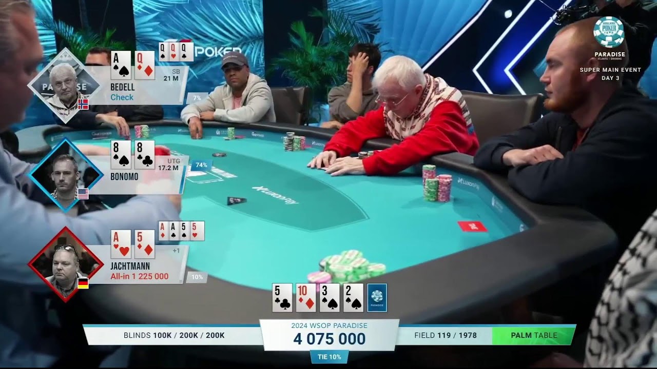 US$ 6.000.000 PARA O CAMPEÃO | WSOP Paradise 26k SUPER ME DIA 3 - GonPontes e Thaleesx - PARTE 03