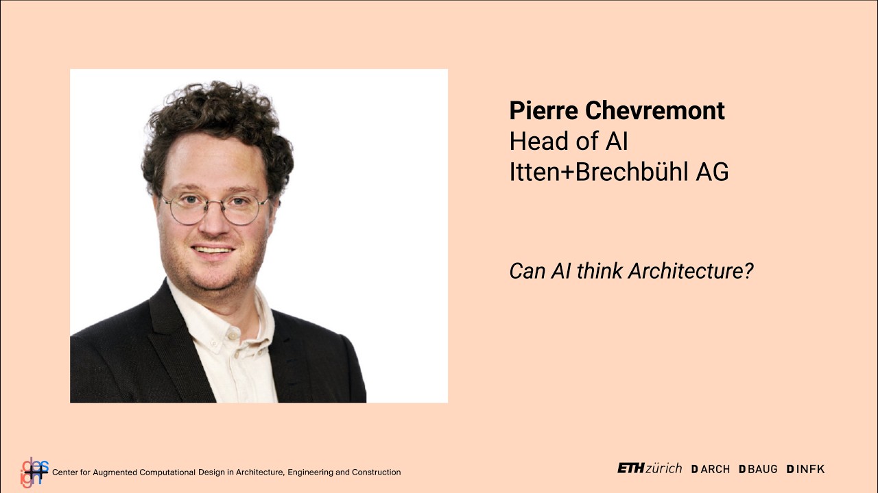 SS26-Talk1: Pierre Chevremont, Can machines 'think' architecture