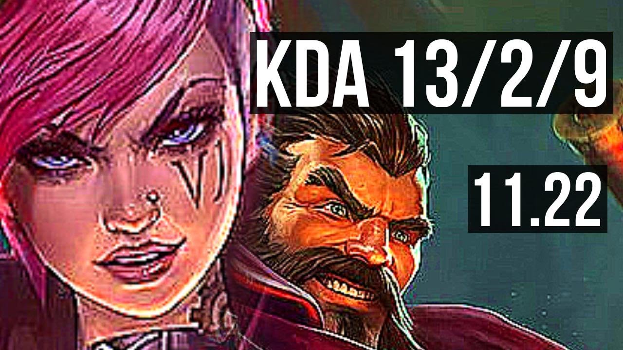 VI vs GRAVES (JNG) | 13/2/9, 1.8M mastery, Dominating, Rank 12 Vi | BR Master | 11.22