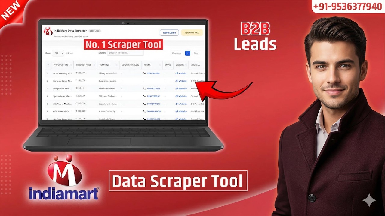 How to Get IndiaMART Seller Contact Details  Best IndiaMART Mobile Number Scraper 2026 #indimart