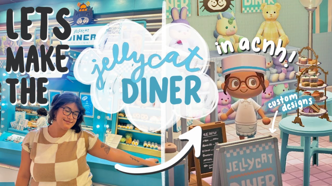 I made the jellycat diner in animal crossing! 🧸