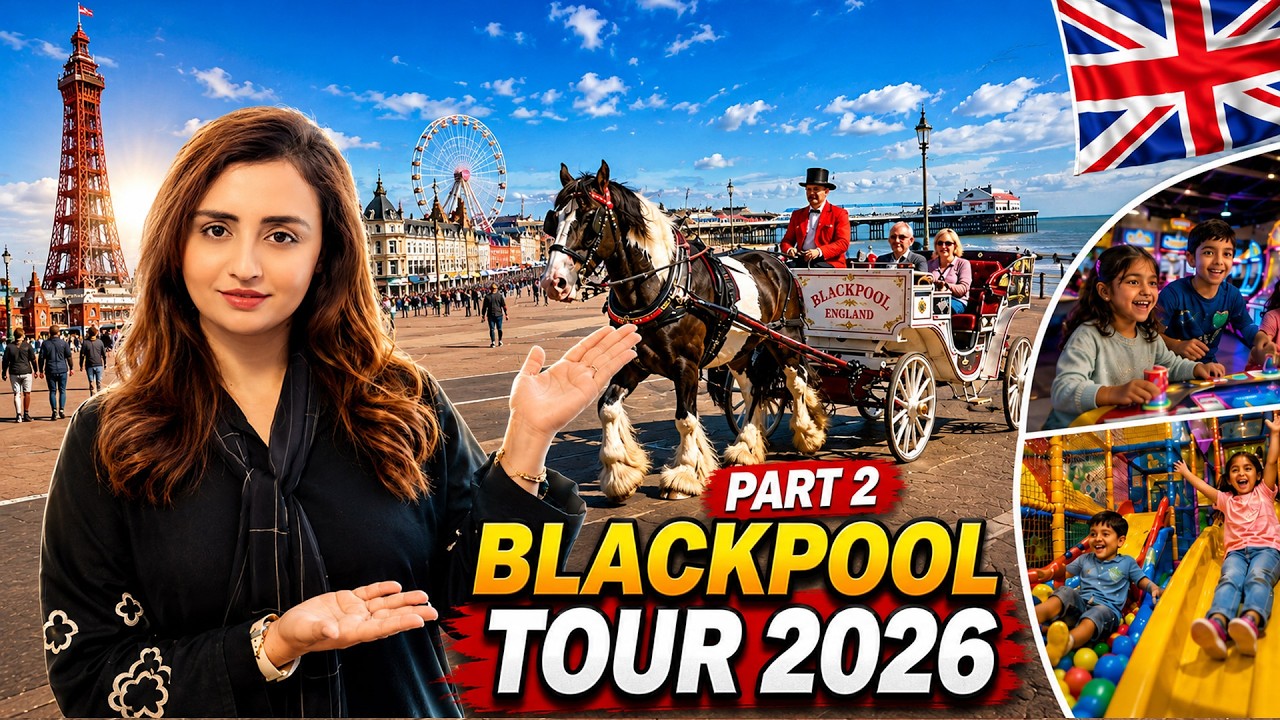 Blackpool Tour Part 2  | Blackpool Vlog 2026 | Best Family Day Out | Cinderella Horse Carriage Ride