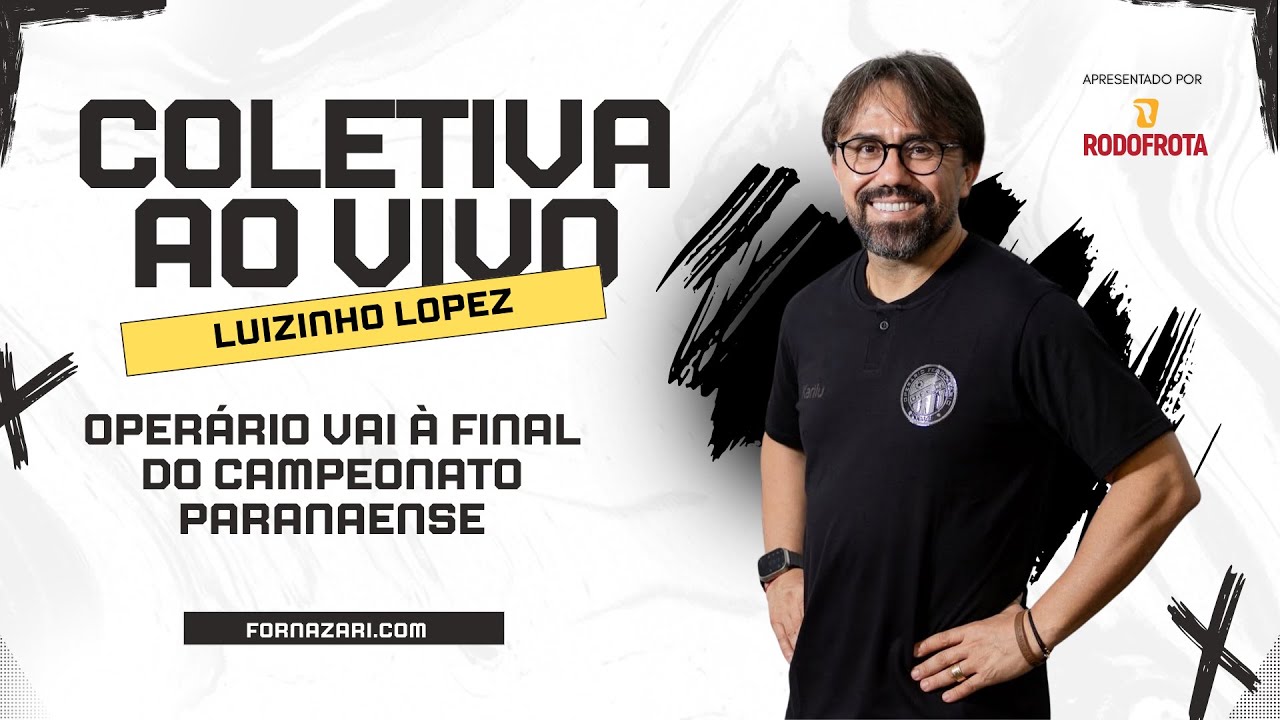 COLETIVA AO VIVO: Luizinho Lopes, técnico do Operário, fala sobre a final do Paranaense e a Copa BR