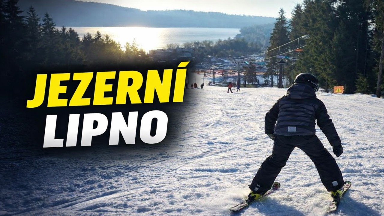 Lipno nad Vltavou sjezd sjezdovky Jezerní