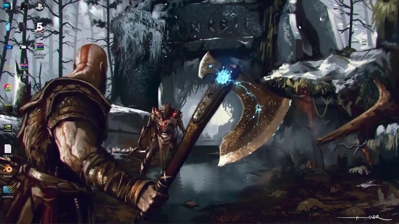 god of war art live wallpaper free
