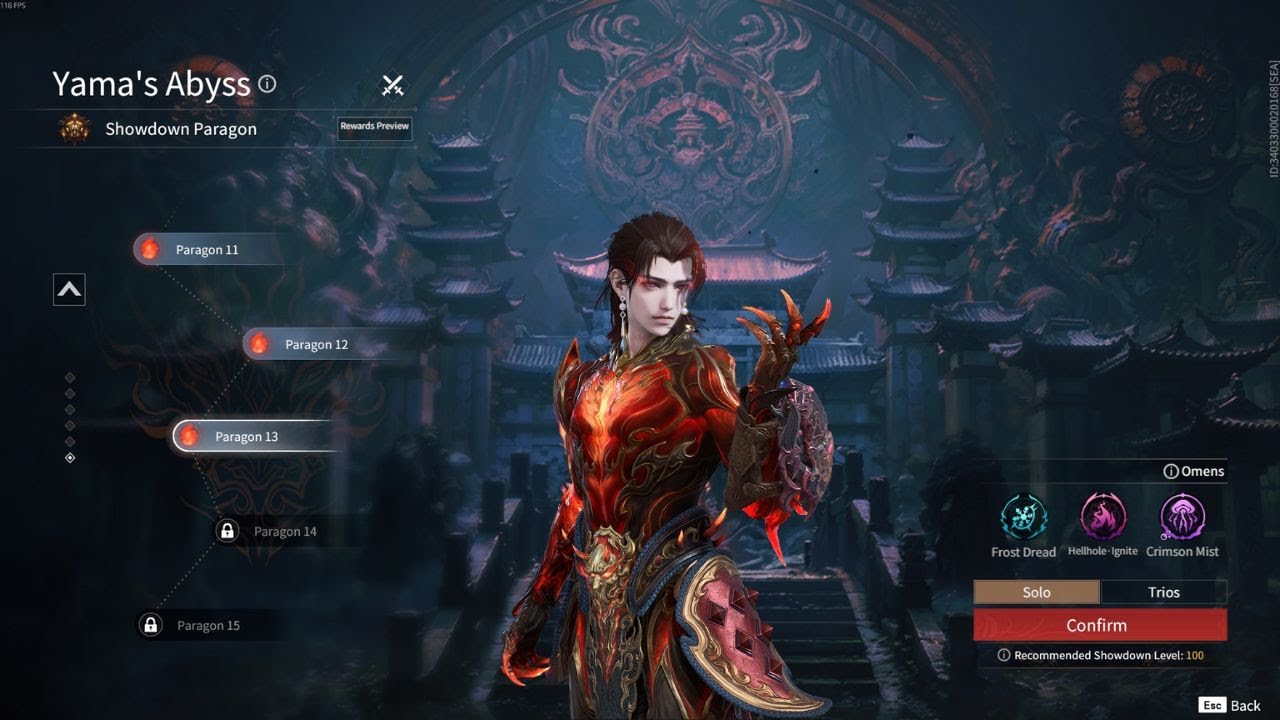 Naraka Bladepoint : Showdown เส้นทางสู่เทพ ชั้น Paragon13  Solo Takaji