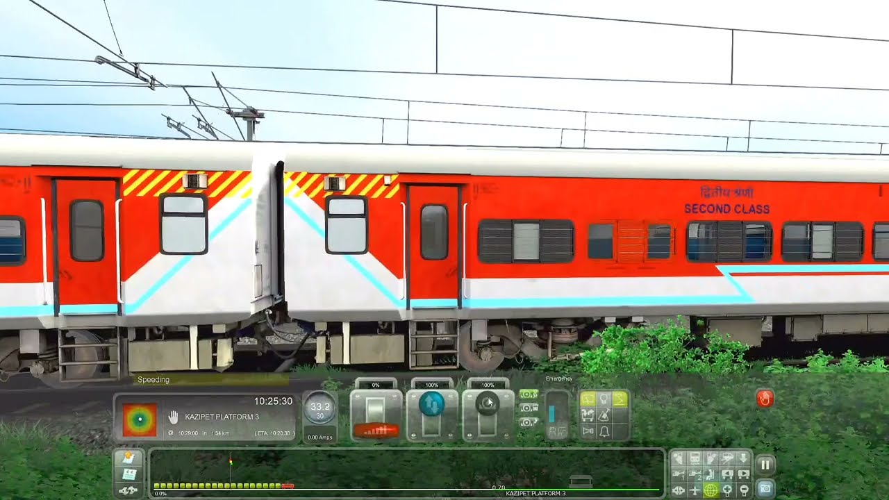 Aktrains LHB sound testing for // train name 17202 Golkonda Express #indiantrainsimulator #trainsim 