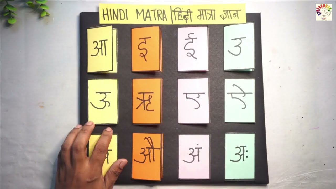 Hindi TLM | Matra chakra | Hindi project working model | hindi matra tlm|Exhibition model for school