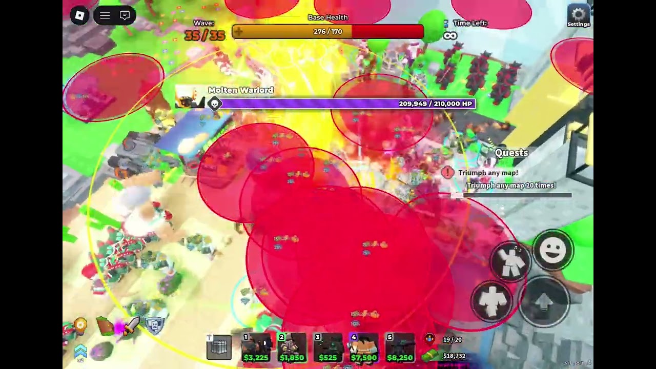 Defeating Molten Warlord