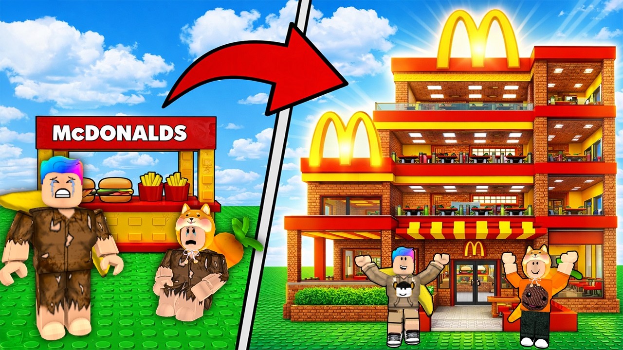 AKU DAN SKOBI BUAT RESTORAN BURGER TERBESAR DAN KITA JADI KAYA!