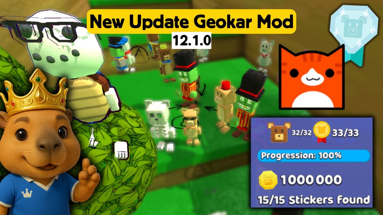 Cara Update Baru GEOKAR MOD 12.1.0 Full SAVE DATA Super Bear Adventure