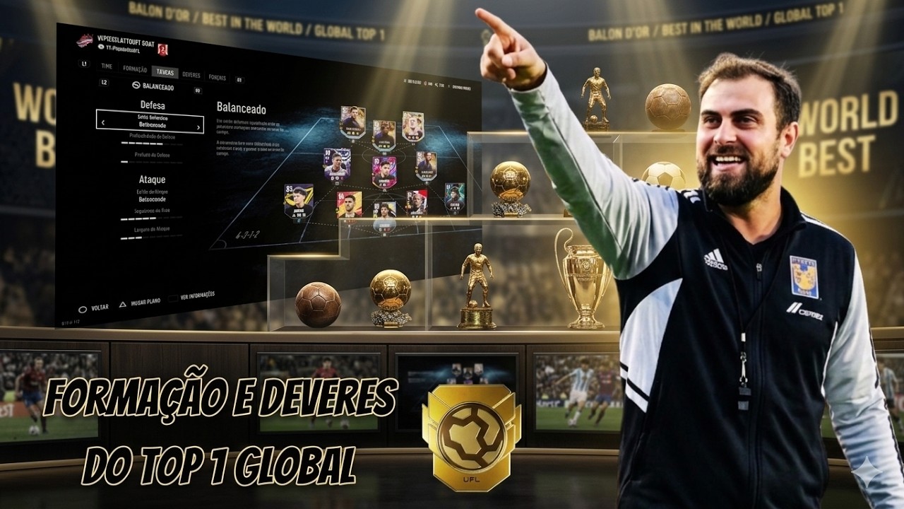 🏆Minha Formação de TOP 1 Global no UFL (Passo a Passo) 🎮🧠⚽ #ufl #uflgame #uflgaming