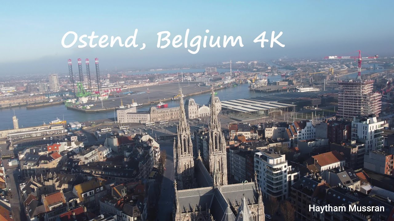 Ostend, Belgium By Drone 2021 Amazing shots from the sky مدينة اوستند بلجيكا + تصوير جوي رائع