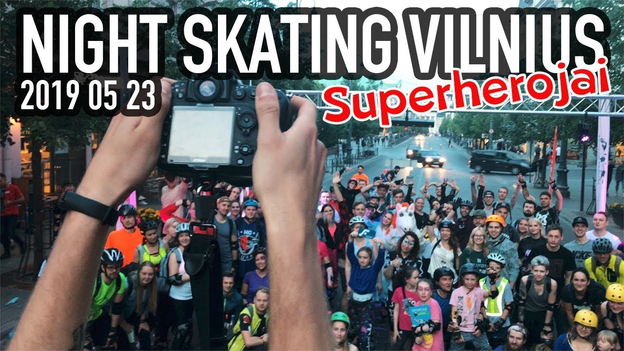 Night skating Vilnius 2019 4K