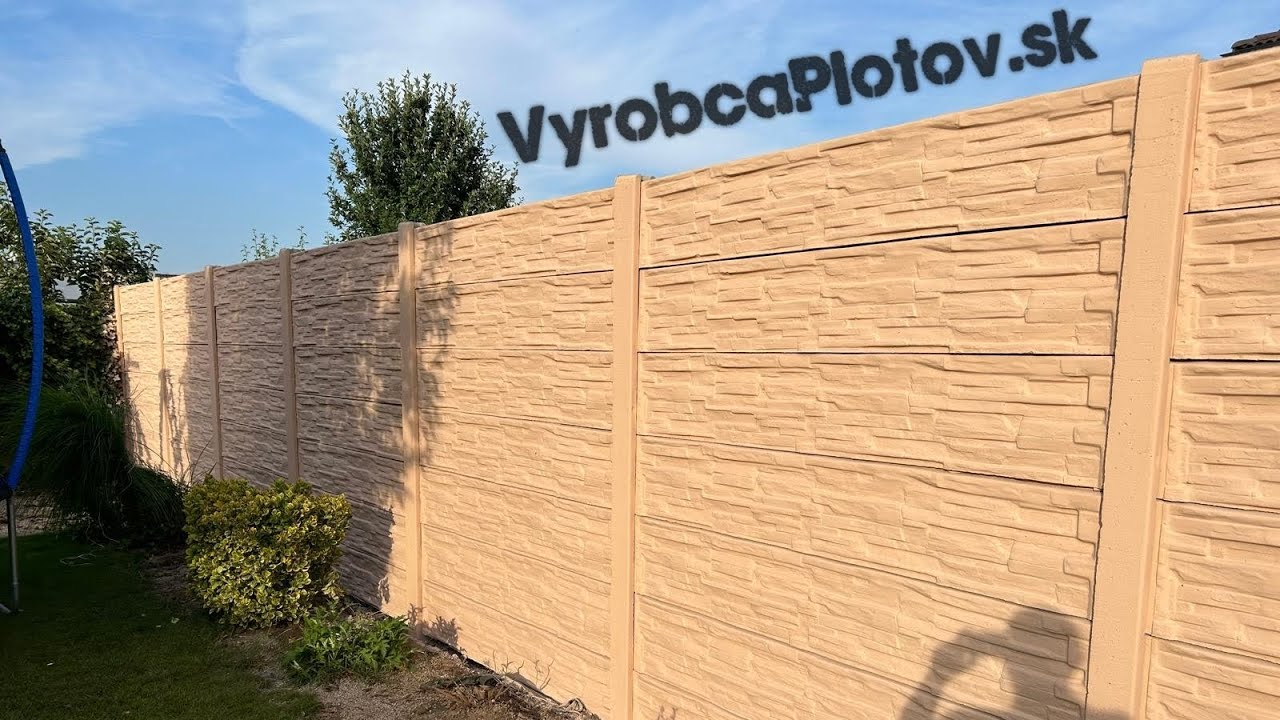 Betónové ploty, realizácia Voderady, Trnava, 38bm