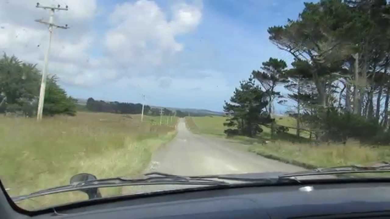 Driving to town. Waitangi, Chatham Islands 04-01-15
