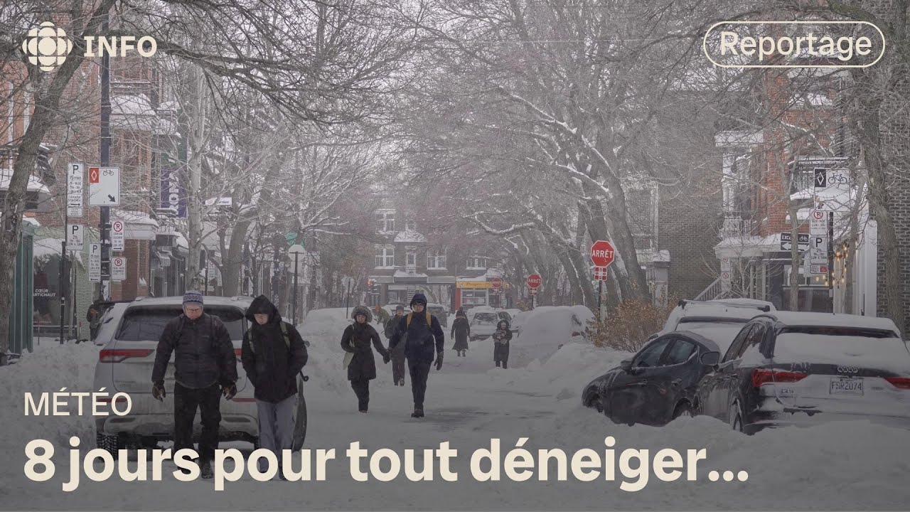 Montréal complètement ensevelie sous la neige