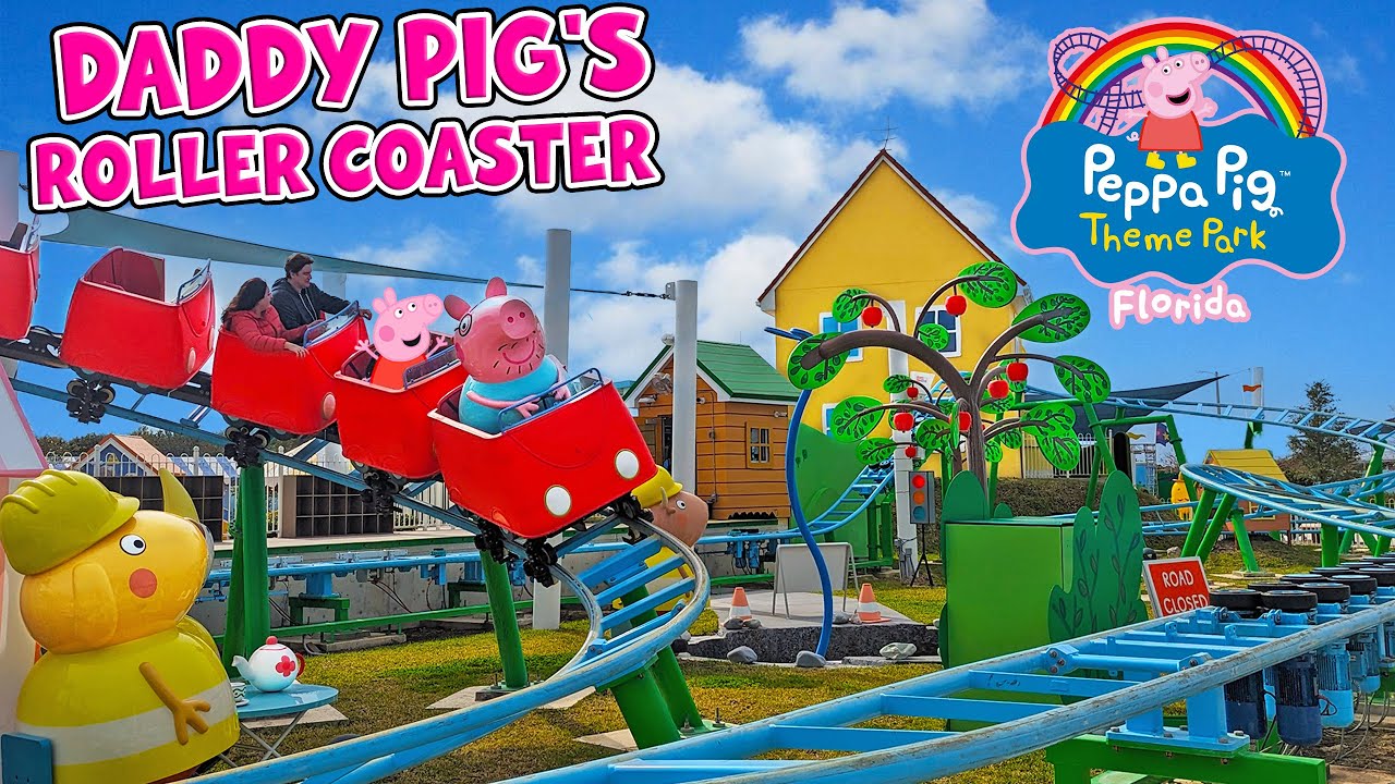 Ride Daddy Pig&rsquo;s Roller Coaster at Peppa Pig Theme Park Florida (Jan 2025) [4K]