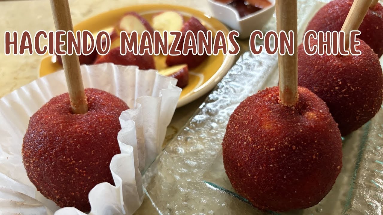 MANZANAS DE CHAMOY.. Fáciles de hacer en estas vacaciones.