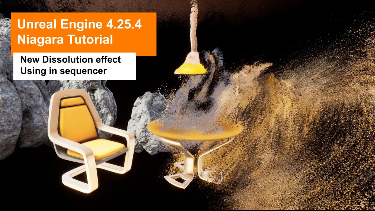 Unreal Engine 4.25.4 Niagara Tutorial New Dissolution Effect