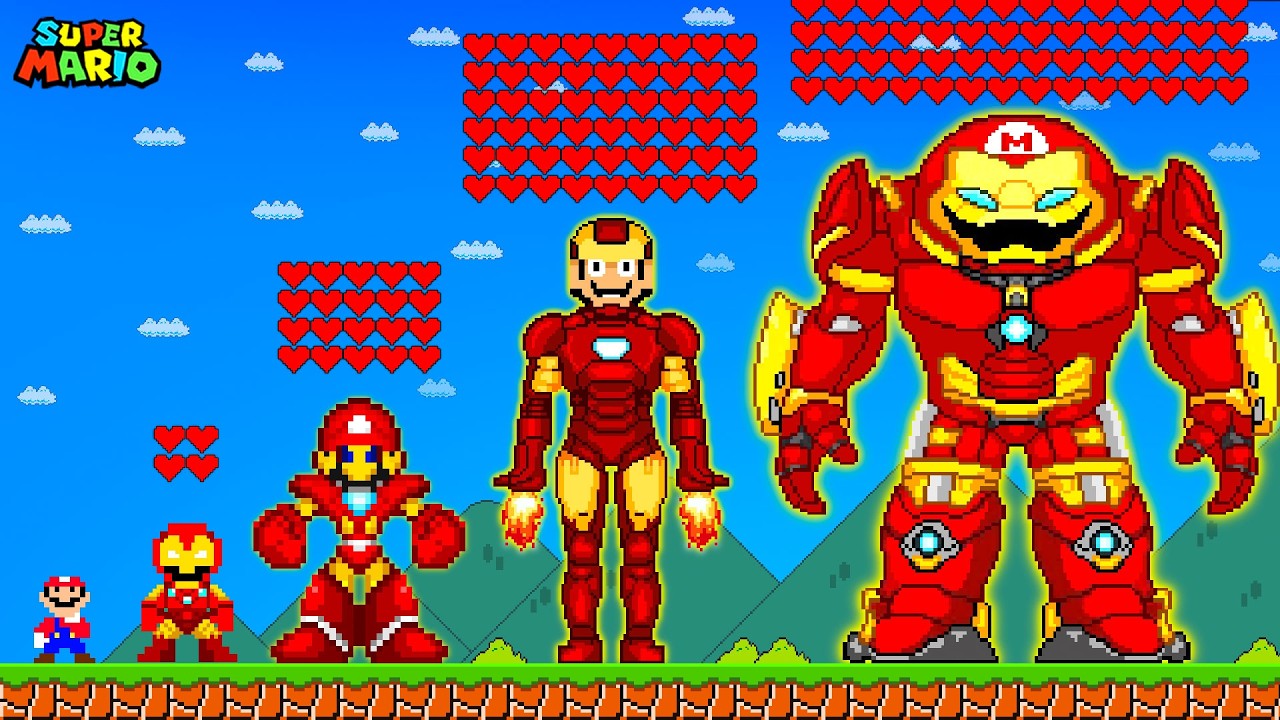 Super Mario Bros. When Every Heart Triggers Mario’s Iron Man Evolution