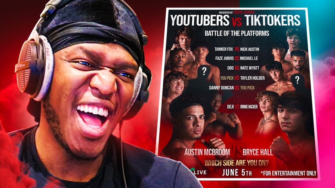 This Youtube Vs TikTok Boxing Event is...
