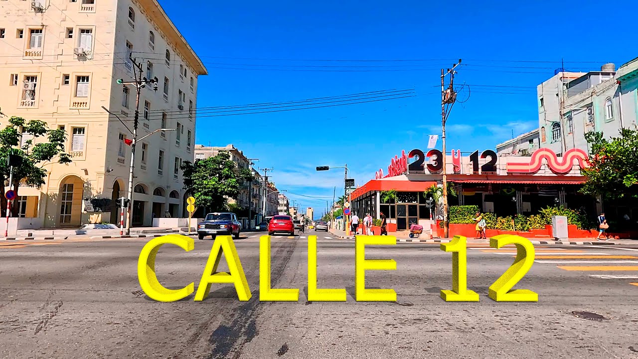 Así está AHORA la calle  12 en el Vedado / La Habana / Cuba