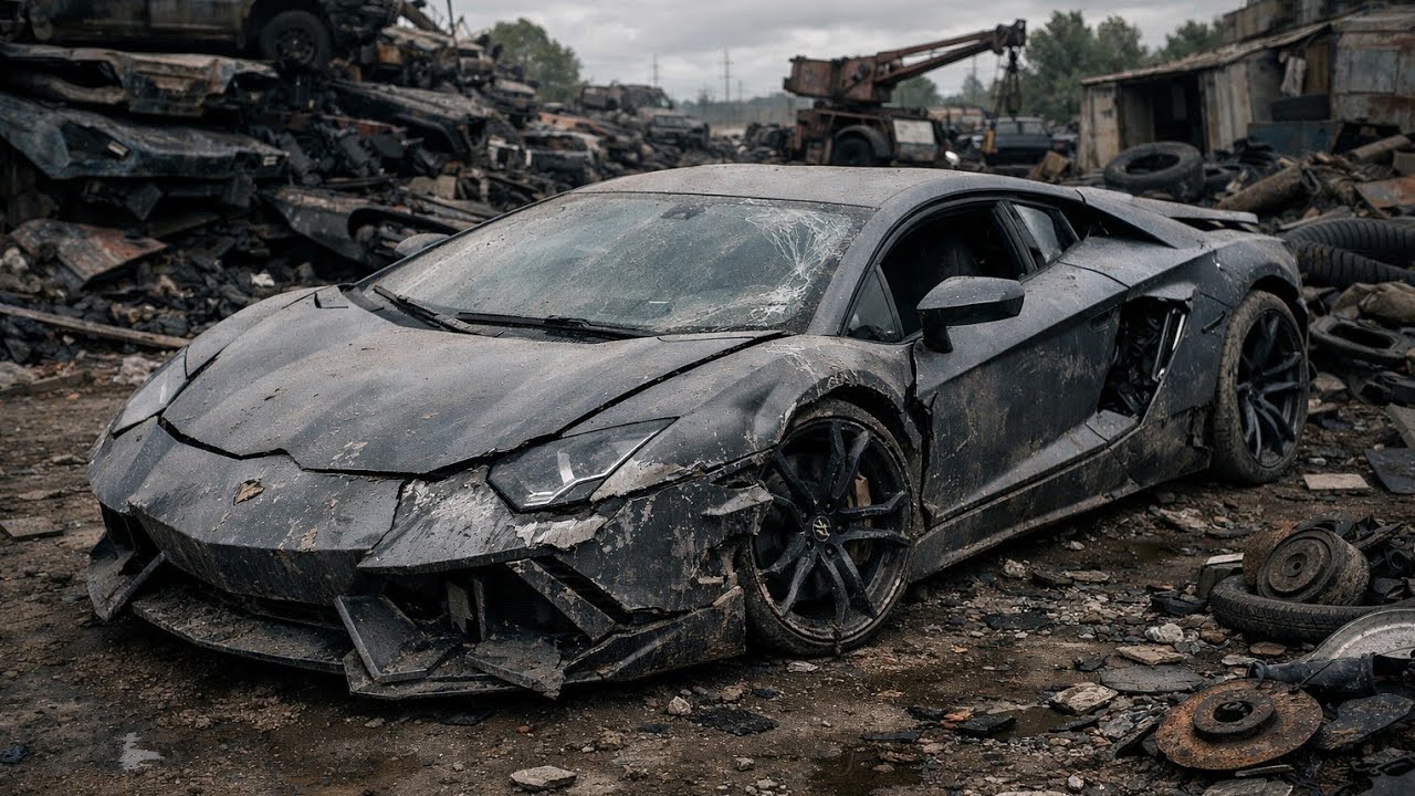 ASMR Restoration | Lamborghini Aventador Chassis Repair from Scrap.