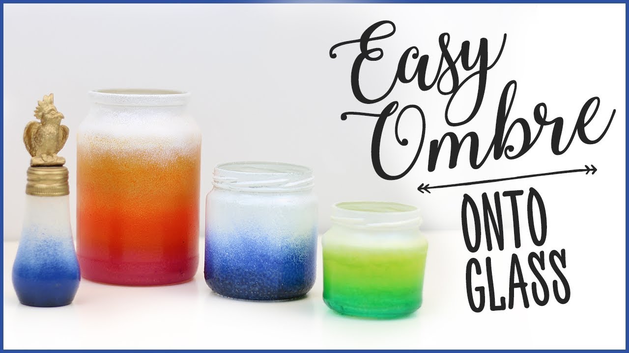 Easy Ombre Onto Glass