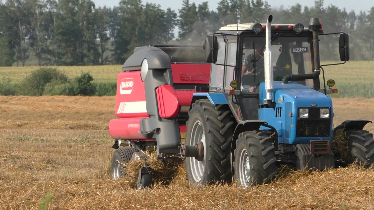 Прессование соломы EXTREME 265 HTI.  МТЗ-1221.2 ТРОПИК, МТЗ 82.1 Беларус