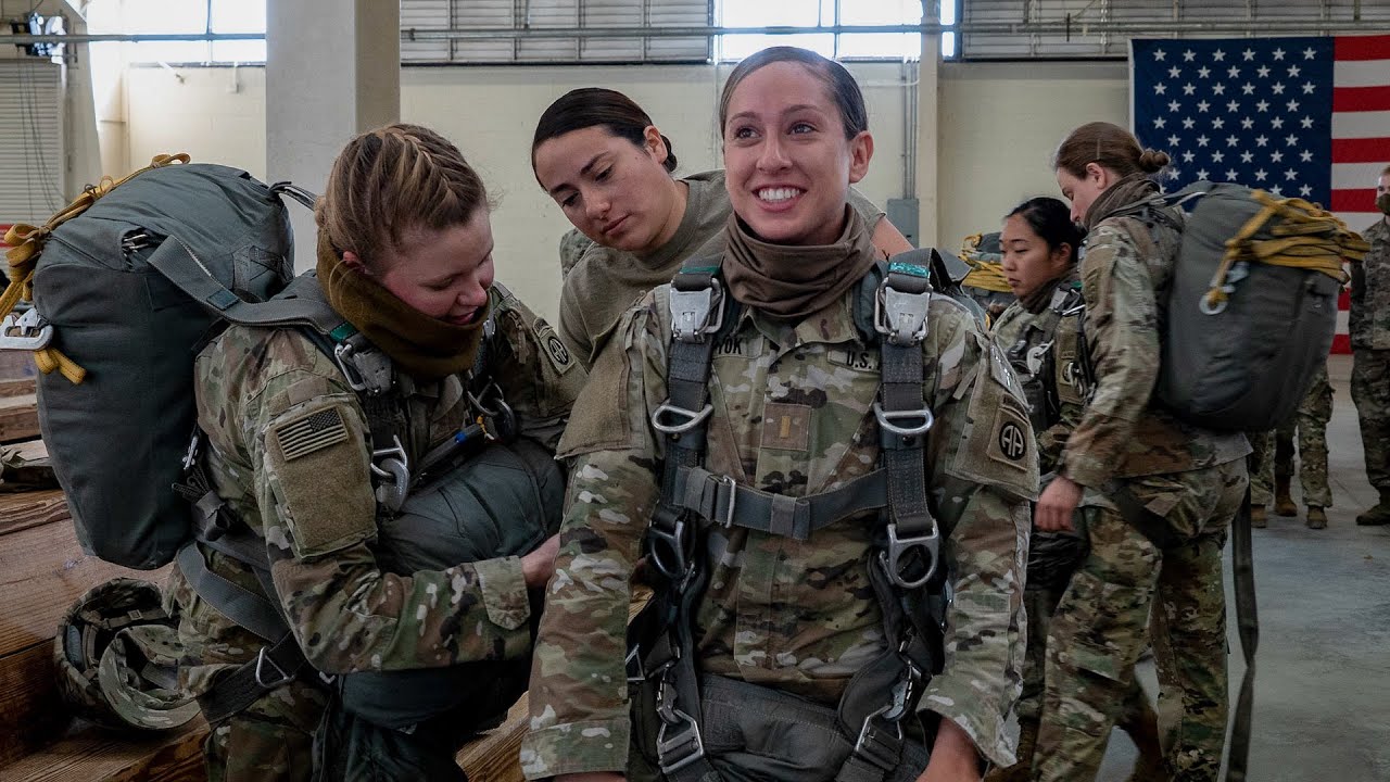 When Female Paratroopers in Action
