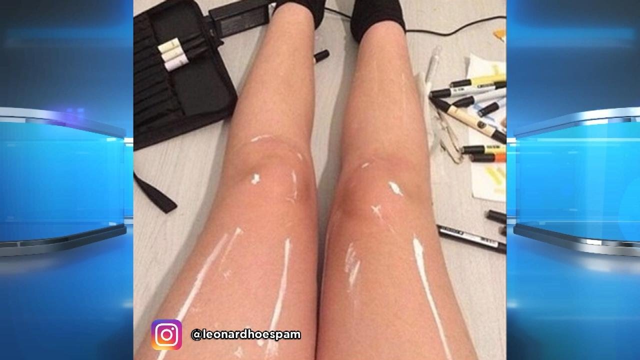 Shiny Legs Optical Illusion?