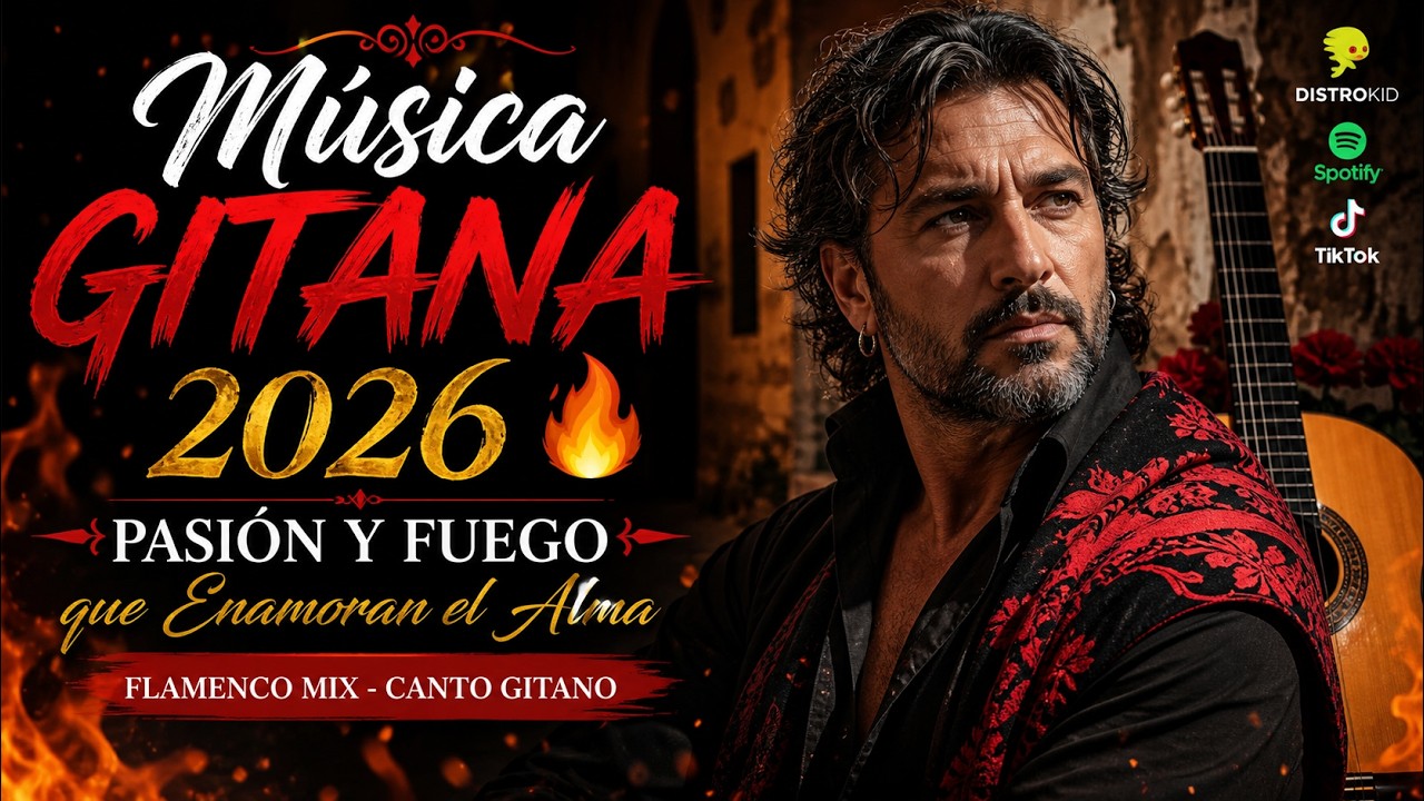Música Gitana 2026 🔥 Pasión y Fuego que Enamoran el Alma | Flamenco Mix