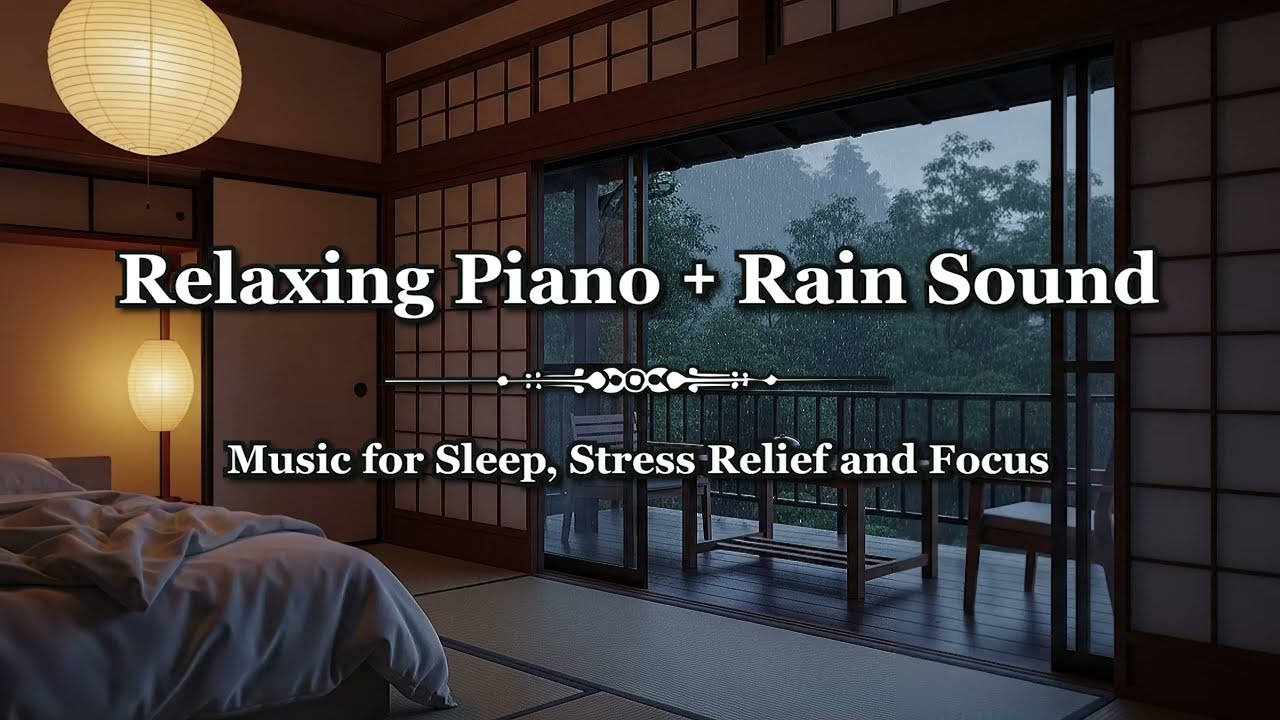 2 Hours of Gentle Piano Rain | Deep Sleep, Stress Relief & Concentration Music